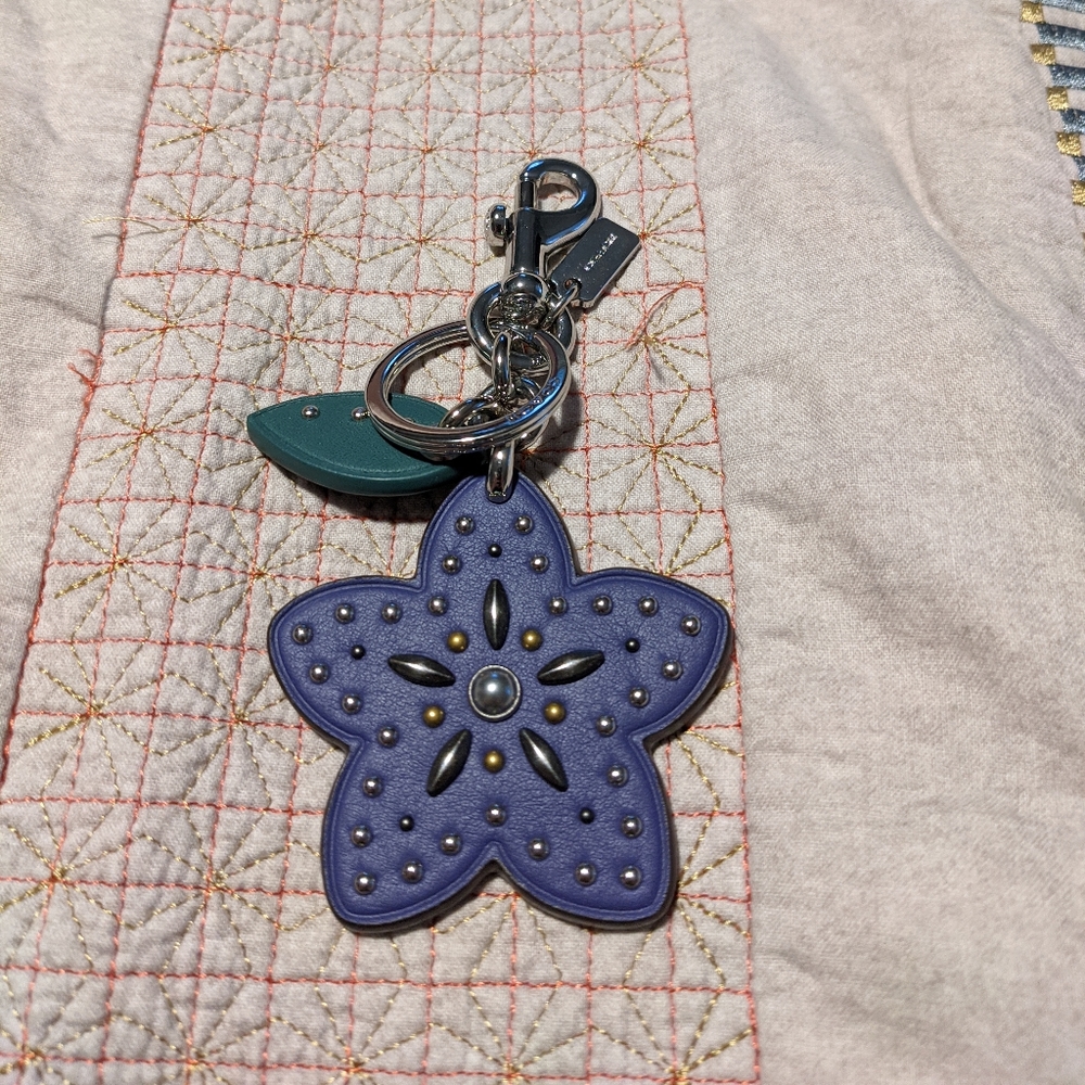 Coach Flower Keychain